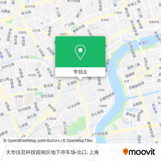 天华信息科技园南区地下停车场-出口地图