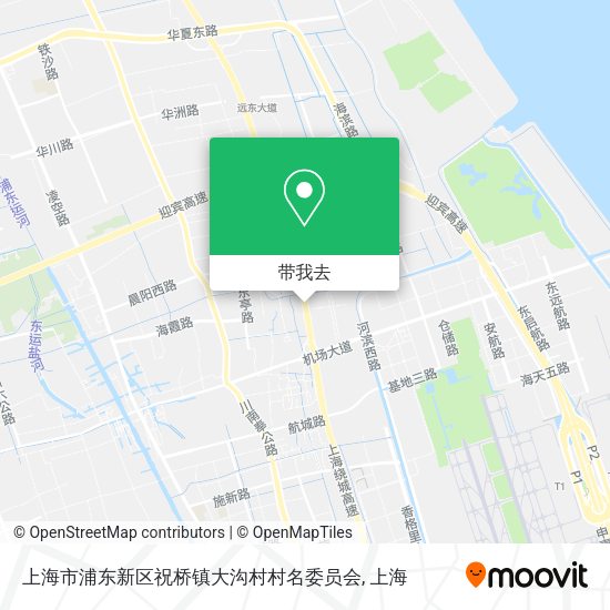 上海市浦东新区祝桥镇大沟村村名委员会地图