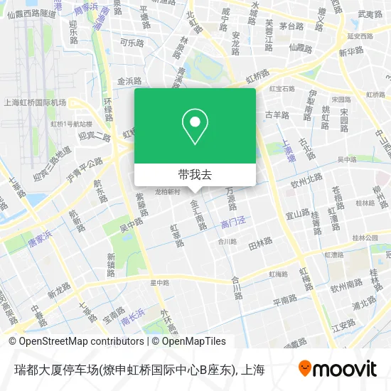 瑞都大厦停车场(燎申虹桥国际中心B座东)地图