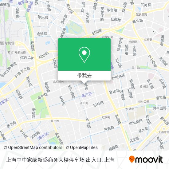 上海中中家缘新盛商务大楼停车场-出入口地图