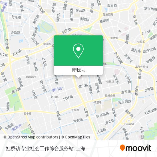 虹桥镇专业社会工作综合服务站地图