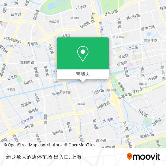 新龙象大酒店停车场-出入口地图