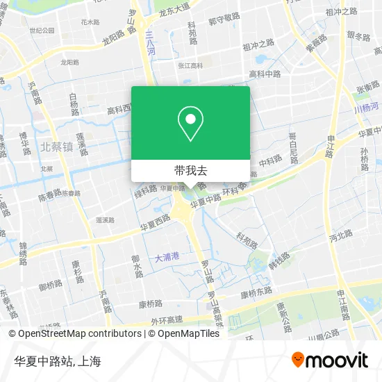 华夏中路站地图