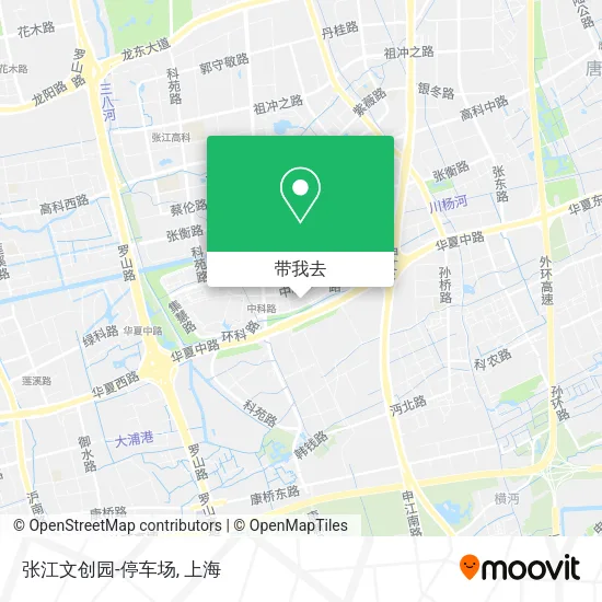 张江文创园-停车场地图