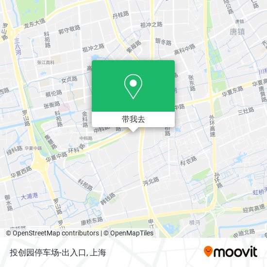 投创园停车场-出入口地图
