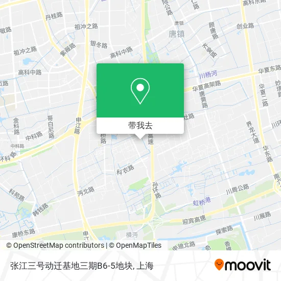 张江三号动迁基地三期B6-5地块地图