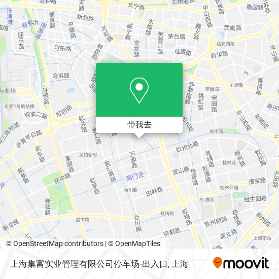 上海集富实业管理有限公司停车场-出入口地图