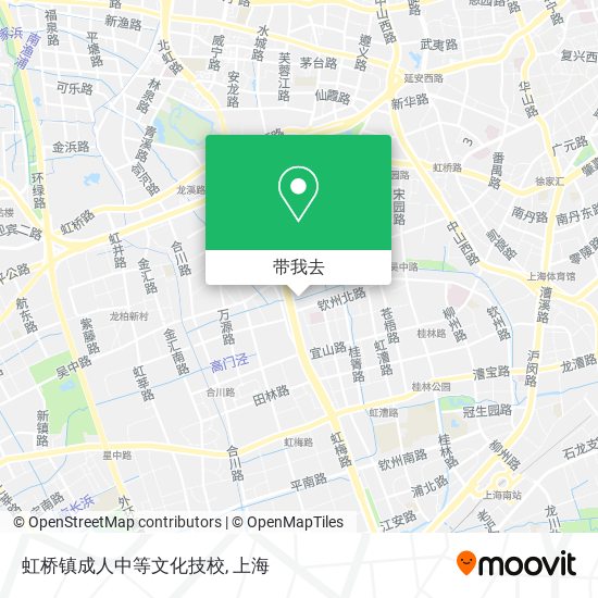 虹桥镇成人中等文化技校地图