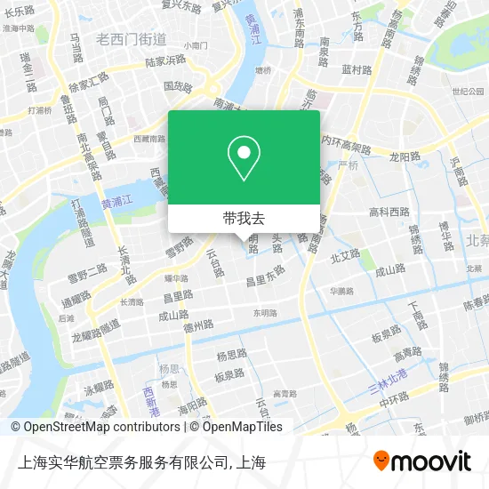 上海实华航空票务服务有限公司地图