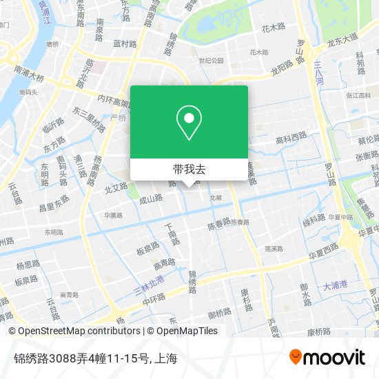 锦绣路3088弄4幢11-15号地图
