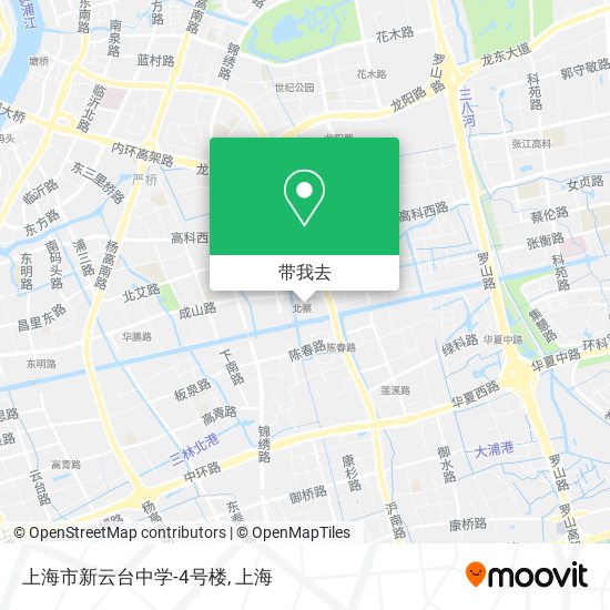 上海市新云台中学-4号楼地图