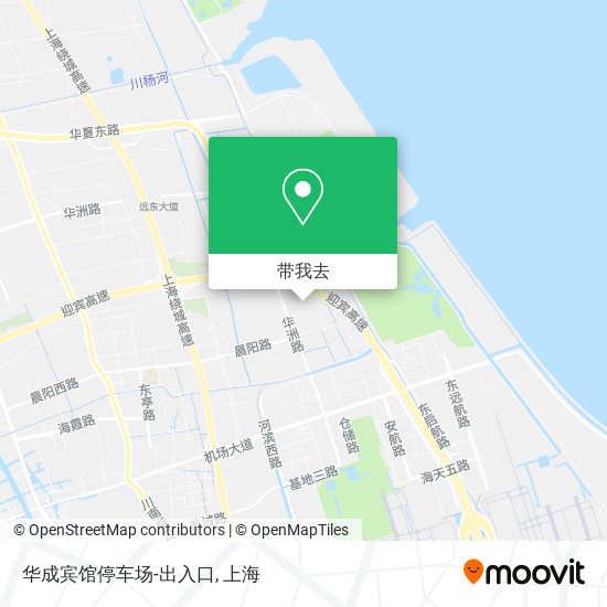 华成宾馆停车场-出入口地图