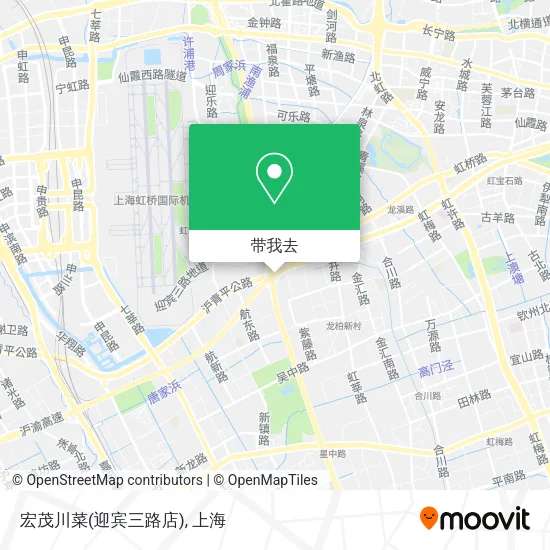 宏茂川菜(迎宾三路店)地图