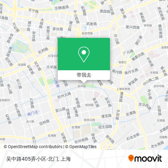 吴中路405弄小区-北门地图