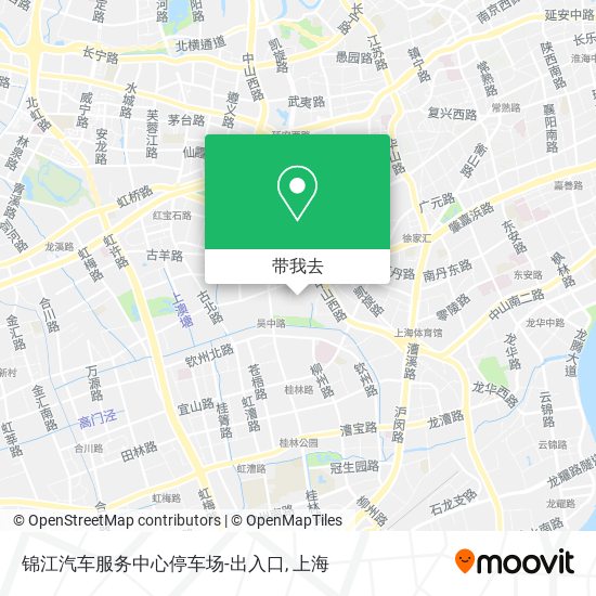 锦江汽车服务中心停车场-出入口地图