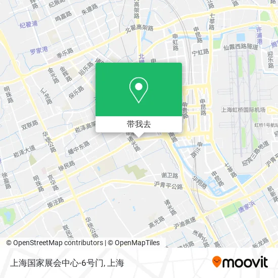 上海国家展会中心-6号门地图