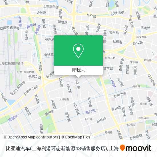 比亚迪汽车(上海利港环态新能源4S销售服务店)地图