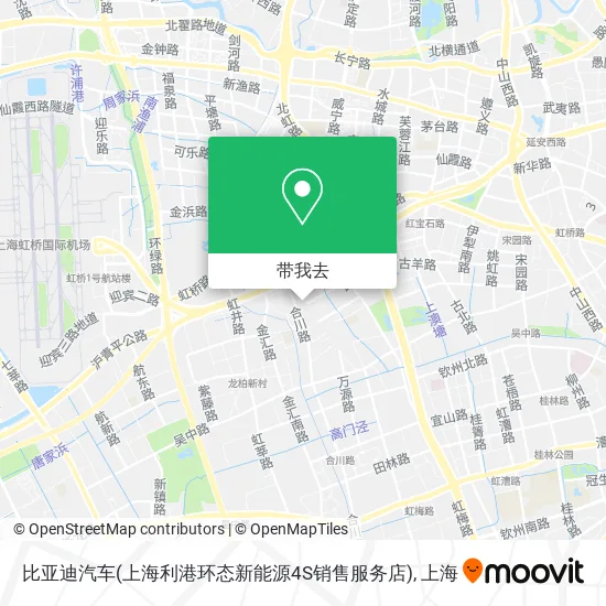 比亚迪汽车(上海利港环态新能源4S销售服务店)地图