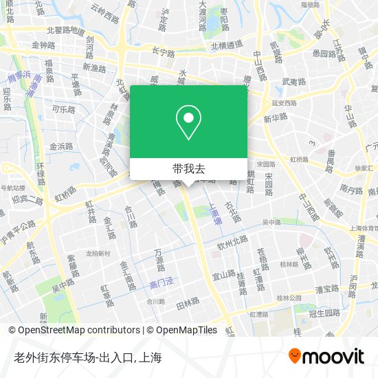 老外街东停车场-出入口地图