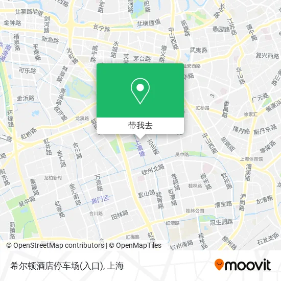 希尔顿酒店停车场(入口)地图