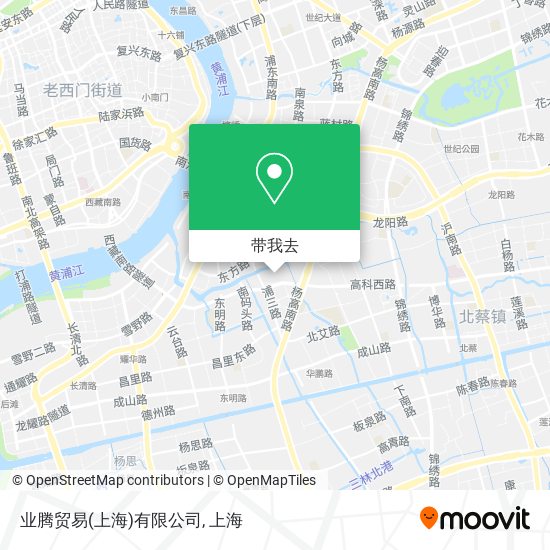 业腾贸易(上海)有限公司地图
