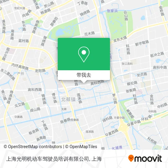 上海光明机动车驾驶员培训有限公司地图