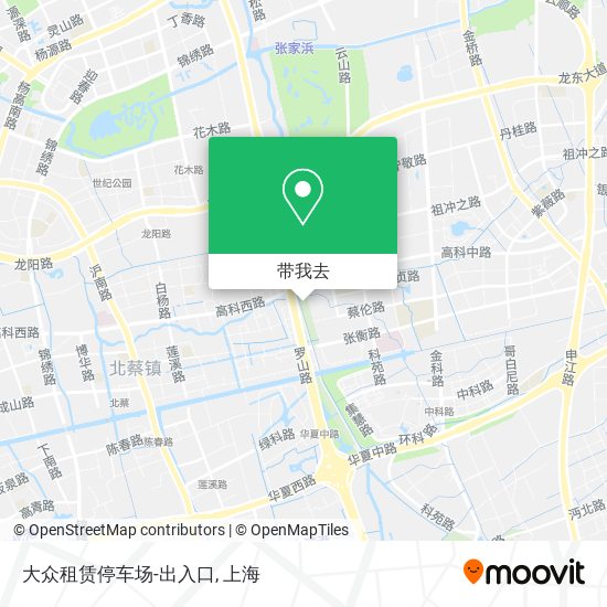 大众租赁停车场-出入口地图