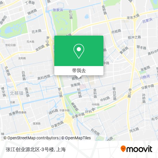 张江创业源北区-3号楼地图