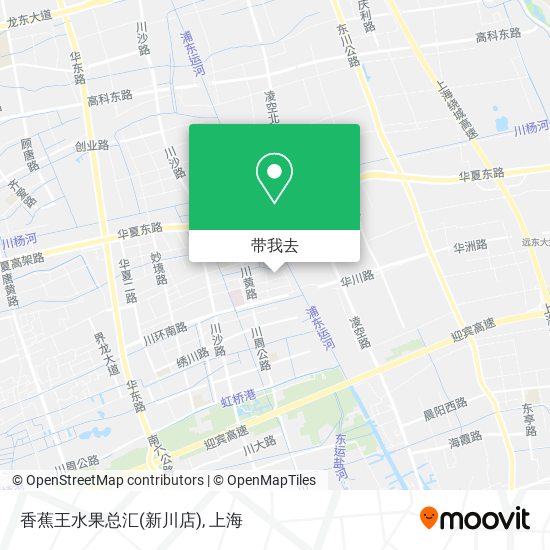 香蕉王水果总汇(新川店)地图