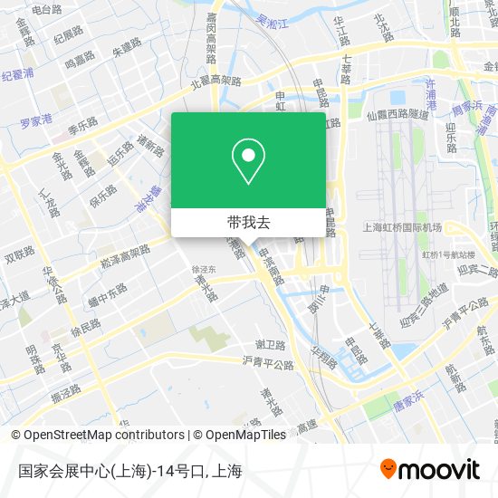 国家会展中心(上海)-14号口地图