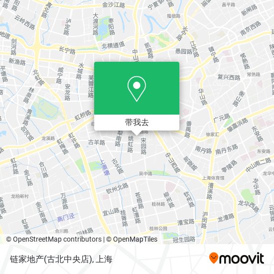 链家地产(古北中央店)地图