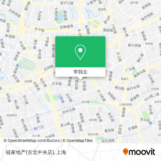 链家地产(古北中央店)地图