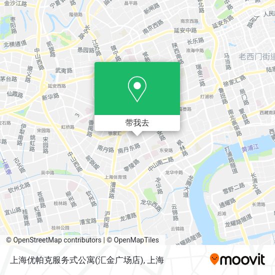 上海优帕克服务式公寓(汇金广场店)地图