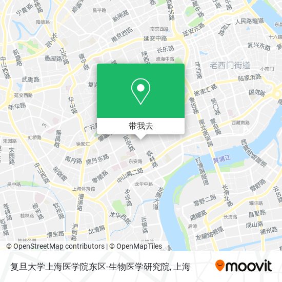 复旦大学上海医学院东区-生物医学研究院地图