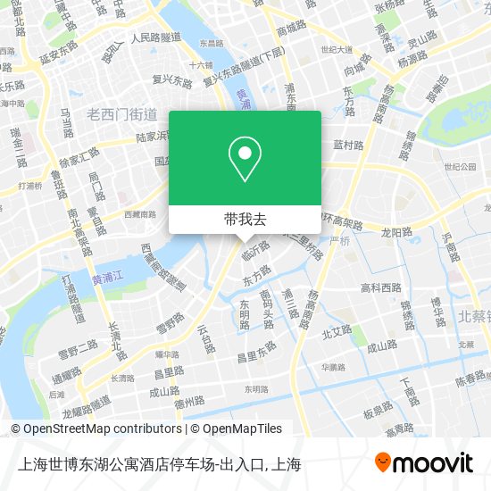 上海世博东湖公寓酒店停车场-出入口地图