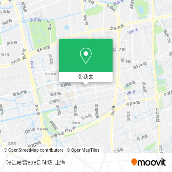 张江哈雷898足球场地图