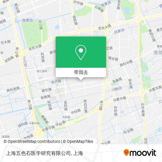 上海五色石医学研究有限公司地图