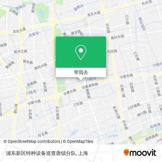 浦东新区特种设备巡查唐镇分队地图