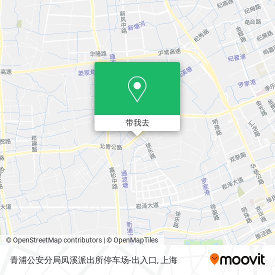 青浦公安分局凤溪派出所停车场-出入口地图