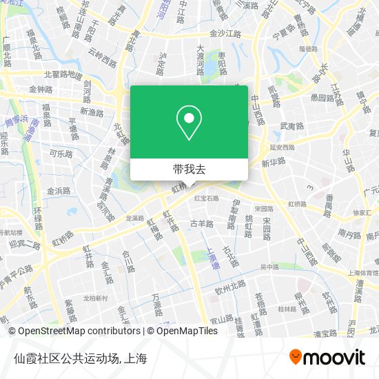 仙霞社区公共运动场地图