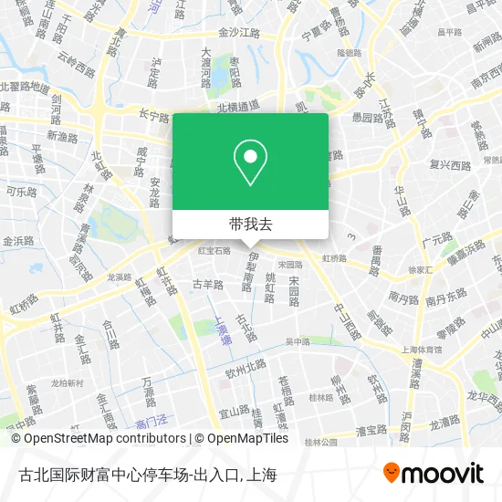 古北国际财富中心停车场-出入口地图