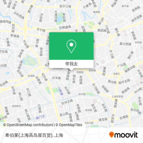 希伯莱(上海高岛屋百货)地图