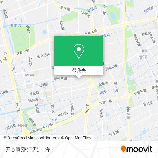 开心膳(张江店)地图