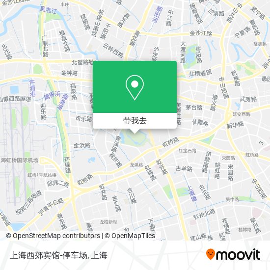 上海西郊宾馆-停车场地图