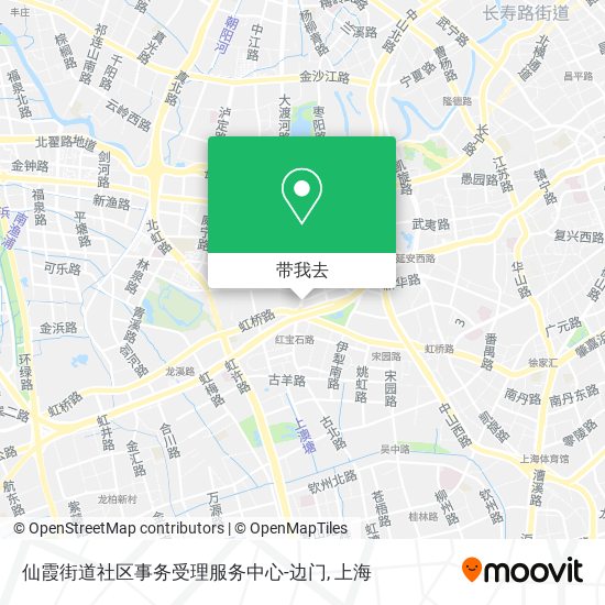 仙霞街道社区事务受理服务中心-边门地图