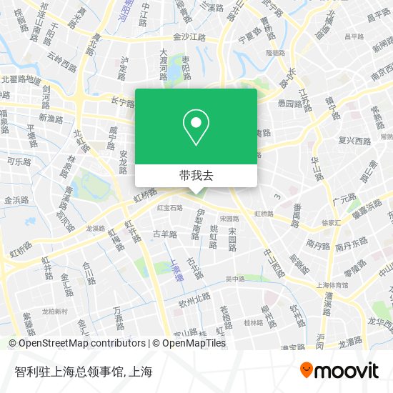 智利驻上海总领事馆地图