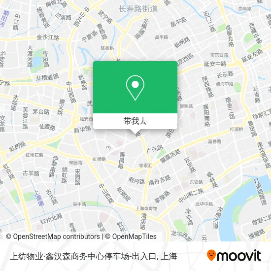 上纺物业·鑫汉森商务中心停车场-出入口地图