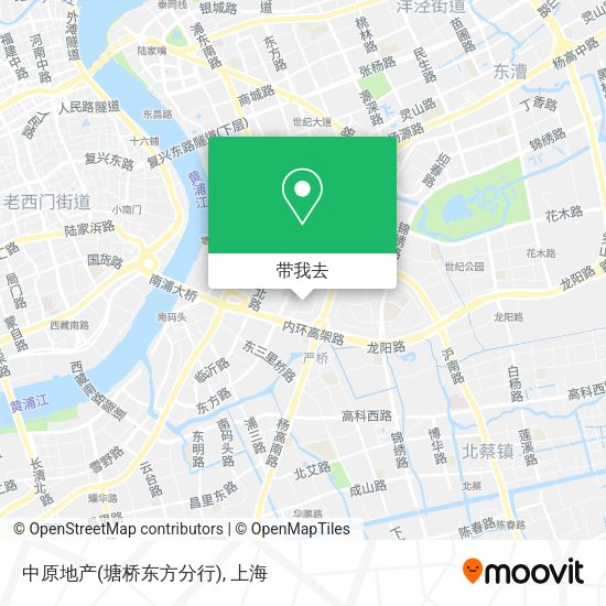 中原地产(塘桥东方分行)地图