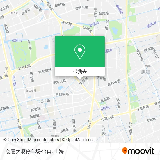 创意大厦停车场-出口地图