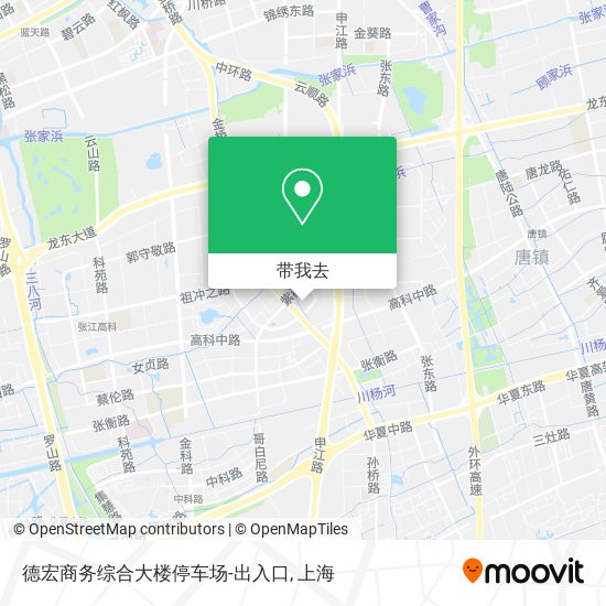 德宏商务综合大楼停车场-出入口地图